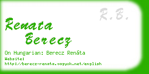 renata berecz business card